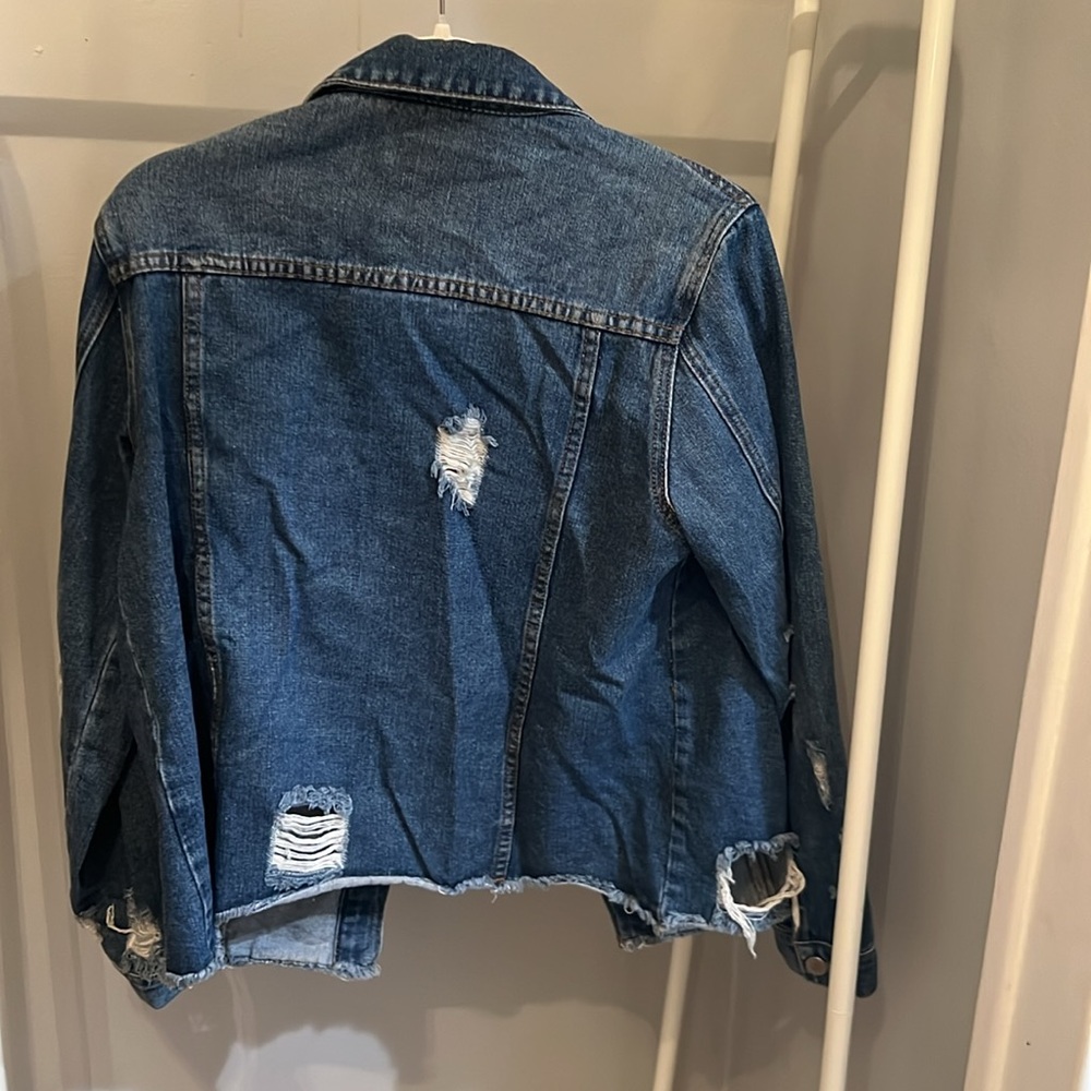 Distressed Jean Jacket - Picture 2 of 4
